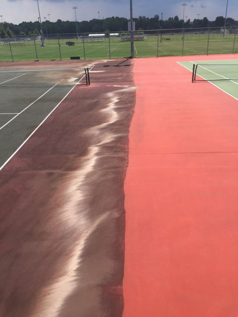 Pressure Pros of the Carolinas | Rock Hill, SC | courts before and after