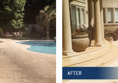 Pressure Pros of the Carolinas | Rock Hill, SC | before and after patio pool surround cleaning
